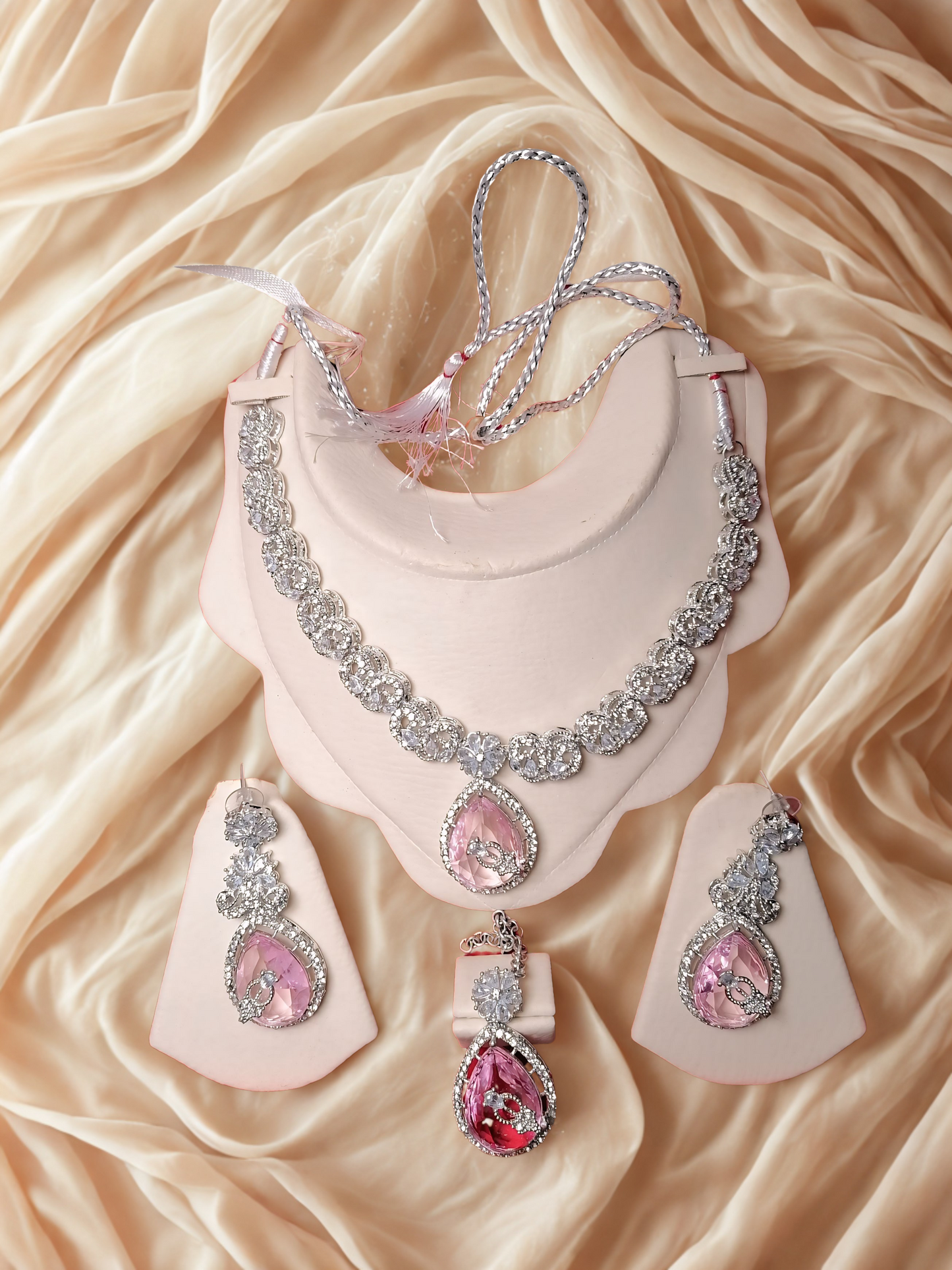 Blush Royale American Diamond Set