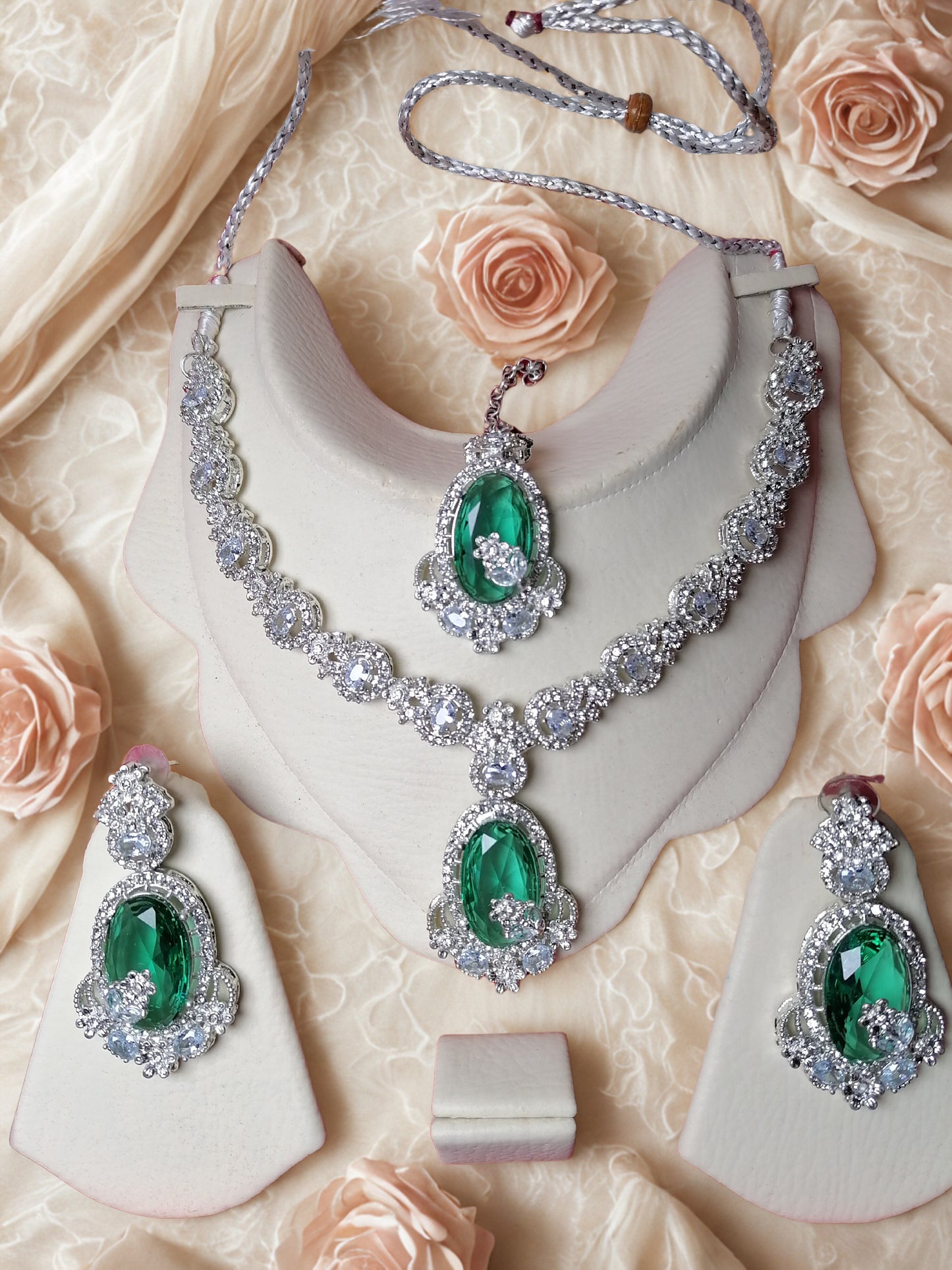 Emerald Grace American Diamond Set