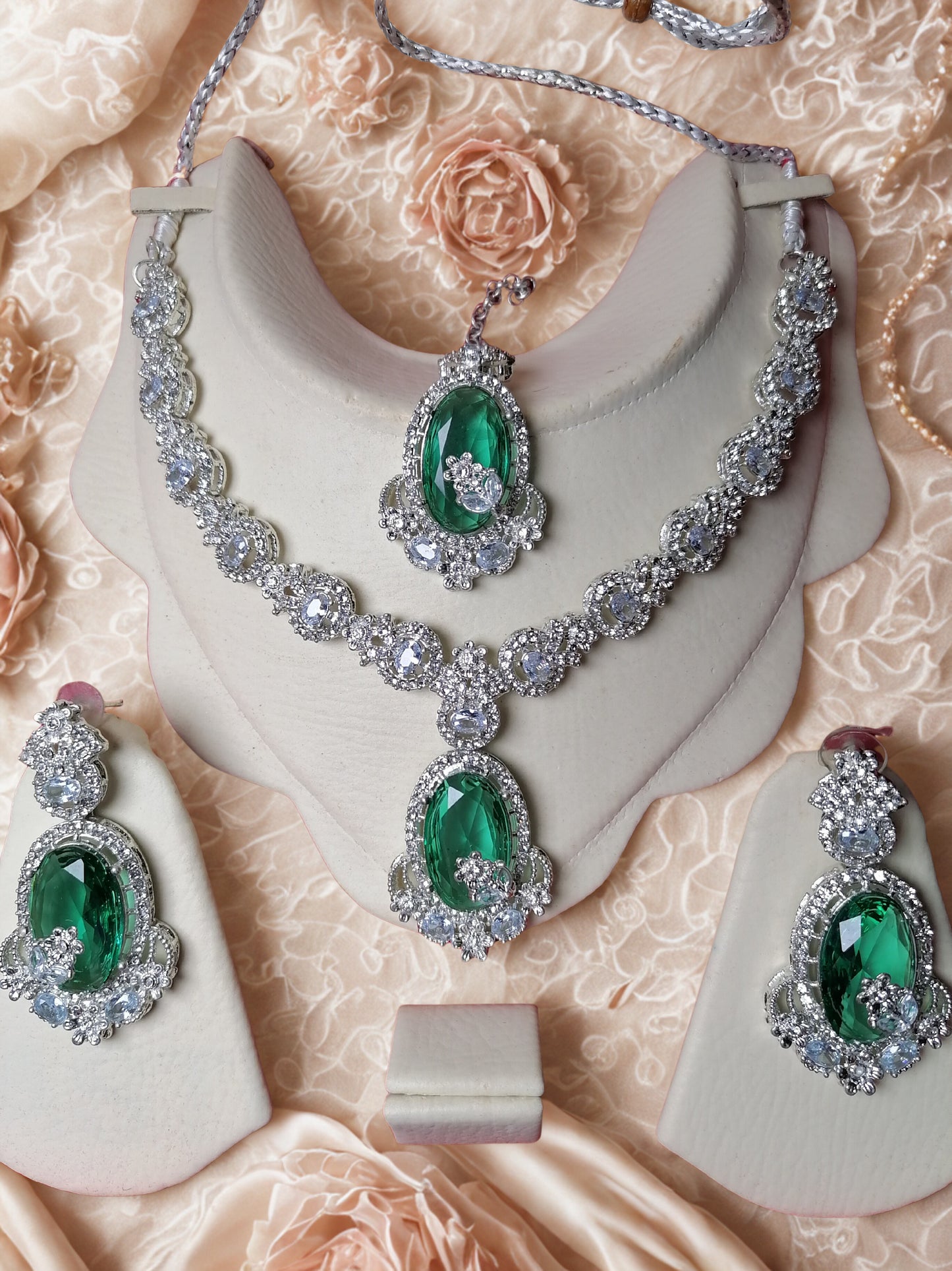 Emerald Grace American Diamond Set